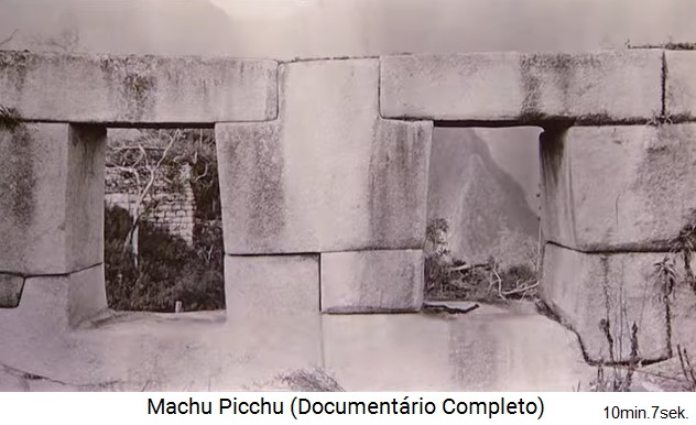 Bingham in Machu Picchu 1912: Der Drei-Fenster-Tempel ist von B�umen und Buschwerk befreit