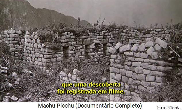 Bingham in Machu Picchu 1912: Bewachsene Zone mit Geb�uden