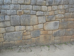 Machu Picchu, Nahaufnahmen der grossen Mauer 1