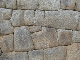 Machu Picchu, Nahaufnahmen der grossen Mauer 04
