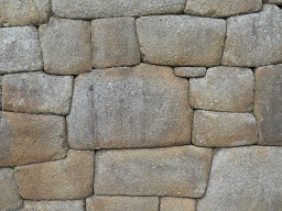 Machu Picchu, Nahaufnahmen der grossen Mauer 07