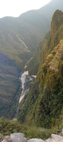 Sicht auf das
Urubambatal, Panoramafoto Sicht auf das Urubambatal,
Panoramafoto