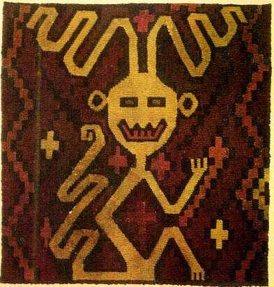 Affe mit Antennen und Schwanz in
                          Zickzacklinie