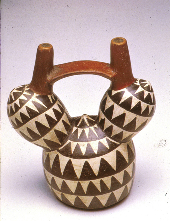 Kaktus (Achira cactus) in Form
                          eines Keramikgef�ss der Nasca-Keramik