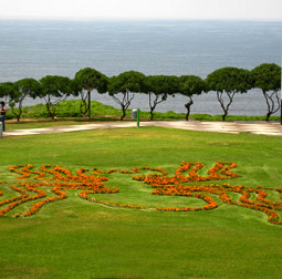 Parque Mar�a Reiche
                        en Miraflores en Lima, la figura de la ara�a
