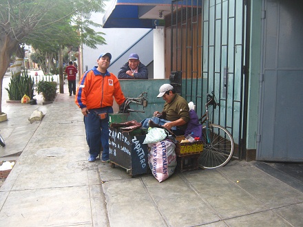 El conductor sufre tambi�n de la bulla de
                          la moto