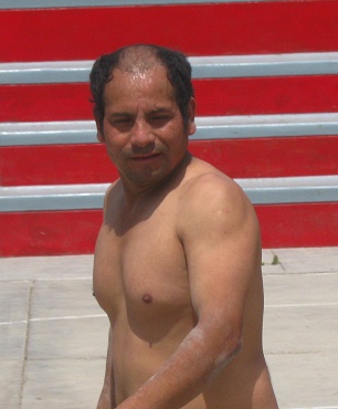 Parque San Est�ban 29-12-2010, futbolista
                          grit�n 04, retrato