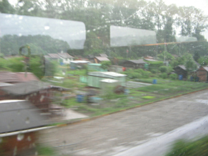 Winterthur, Blick aus dem Zug auf
                        Schreberg�rten 01