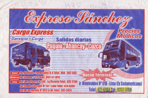 Busfirma "Sanchez", Flugblatt