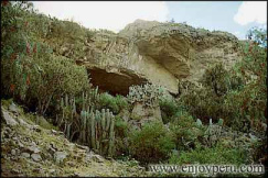 La cueva de
              Piquimachay, entrada