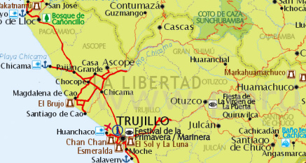 Mapa con el r�o
                        Chicama