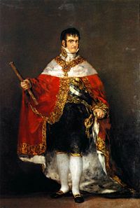 Ferdinando VII tena
                      que abdicar a favor de Jos Bonaparte