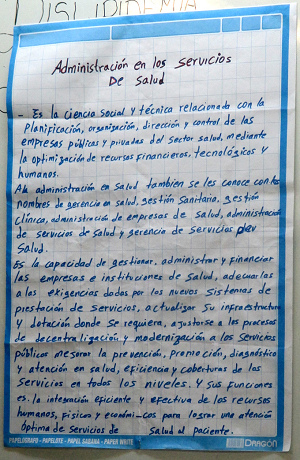 Administraci�n de servicios de salud