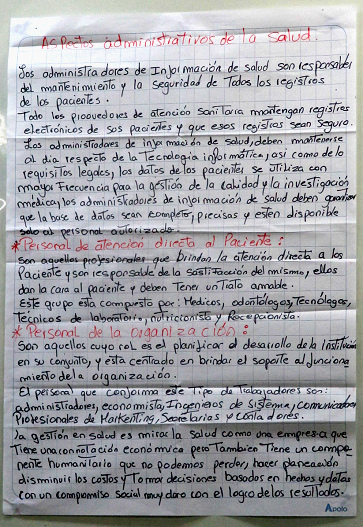 Aspectos administrativos de salud