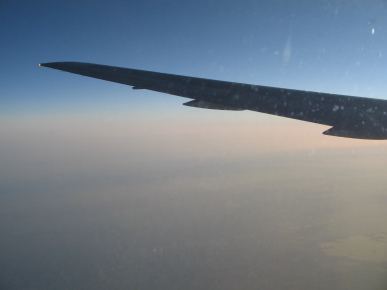 Himmel nach Sonnenaufgang �ber
                          Frankreich