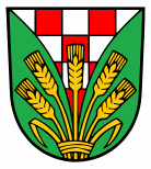 Das Wappen von
          Ahrensfelde [37] (erste Erw�hnung 1375) mit den �hren, die
          damals nur etwa halb so gross waren wie heute