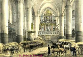 Kirchen wurden unter
                                          Napoleon zu Pferdestllen und
                                          Heerlagern, hier St. Petri in
                                          Hamburg [51]