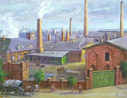 Industrialisierung
                                      mit Industriegebiet, z.B. in Halle
                                      [55]. Ohne Kartoffel w�re kein
                                      gesundes Proletariat m�glich
                                      gewesen