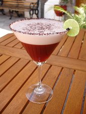 Holunder-Pisco-Sour mit
                                  Holunder-Pisco