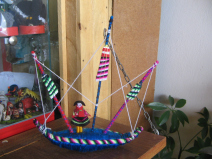 Artesan�a, barco de Puno (02)