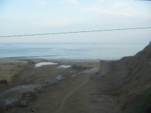 Panamericana in Nord-Peru zwischen Mancora
                        und Tumbes, Meeresbucht
