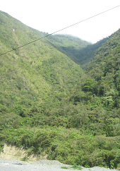 Vista
                      a otro valle en forma de V