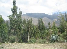 Sicht auf einen Berggrat