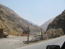 Vista de frente en direcci�n de la neblina