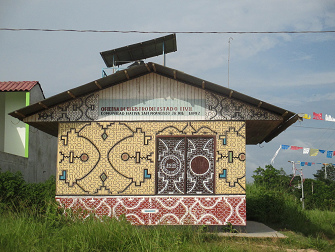 Casita pintada con techo ondulado, San Francisco
