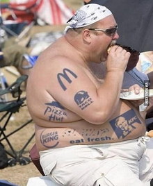 "EUA" degenerados, un
              hombre con sobrepeso gigante