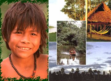 Ese Eja natives in the Puerto
              Maldonado region