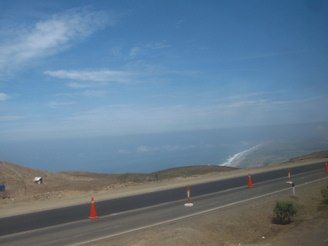Panamericana, la vista a la costa de
                          Chancay 01