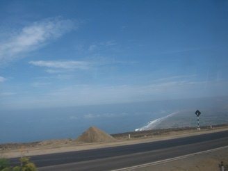 Panamericana, la vista a la costa de
                          Chancay 02