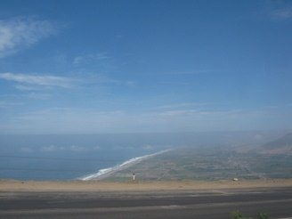 Panamericana, la vista a la costa de
                          Chancay 04