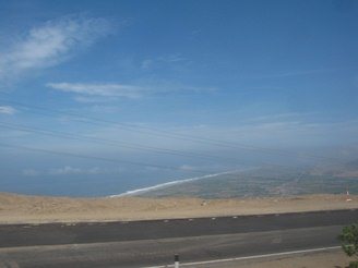 Panamericana, la vista a la costa de
                          Chancay 06