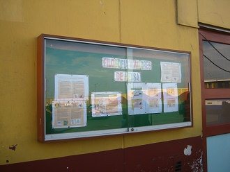 Una vitrina con filosof�a de valores