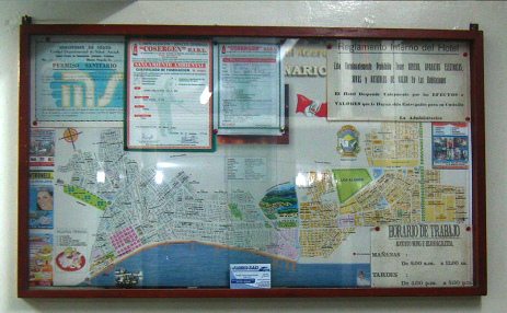 Plano de la ciudad de Chimbote, primer
                          plano