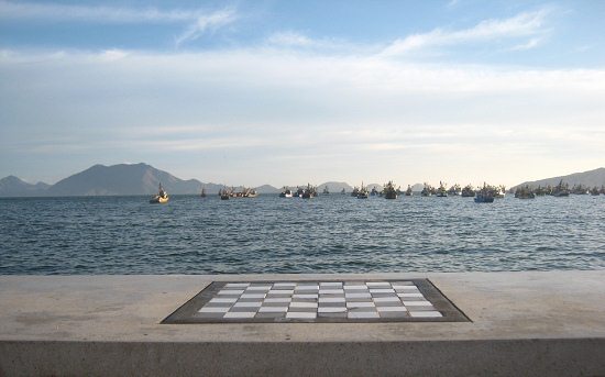 Tablero de juegos con vista