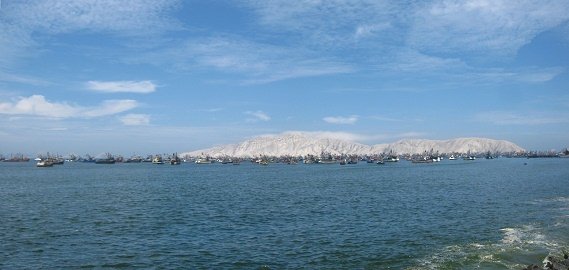 Vista a la isla Blanca, foto
                            panor�mica