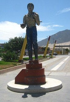 Monumento del pescador, primer plano